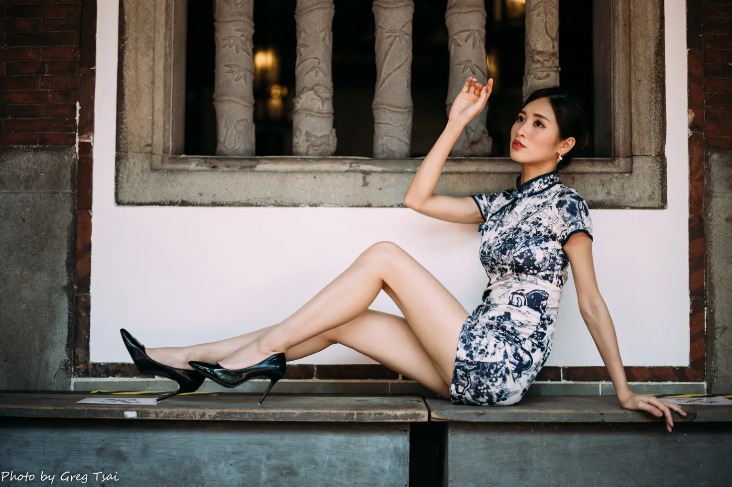 [Mzsock] NO.151 Zhang Jun short cheongsam, stockings, high heels and beautiful legs street photography#[54P]-15