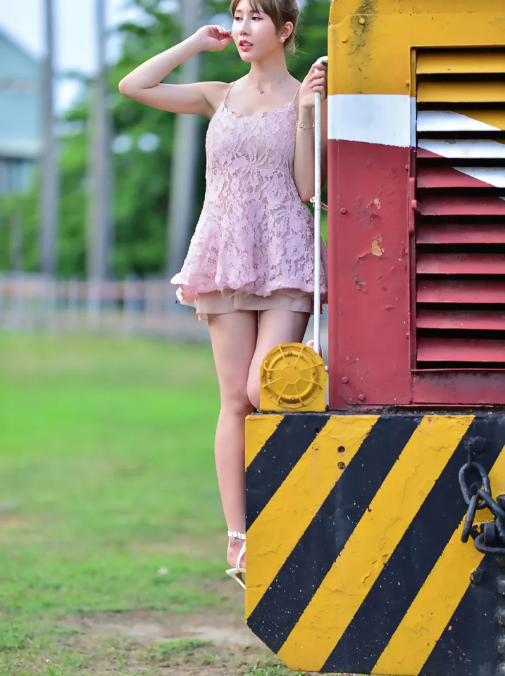 [Mzsock] NO.201 Chen Weiyu suspender dress with cool and beautiful legs street photography#[105P]-52